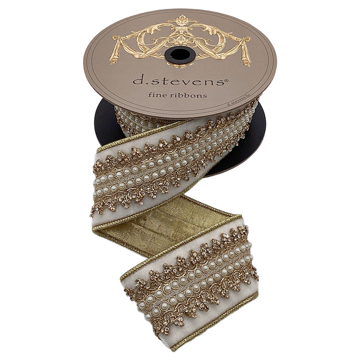 D Stevens Winter Vicomtesse Velvet Ribbon