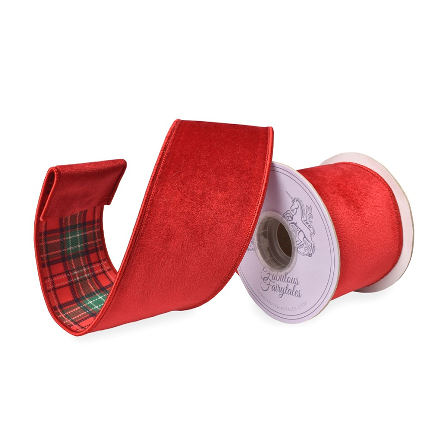 Fabulous Fairytales  Highland Tartan Velvet Ribbon 
