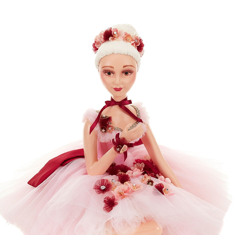 Goodwill Belgium Art of Ballet Pink Tulle Seated Ballerina Doll
