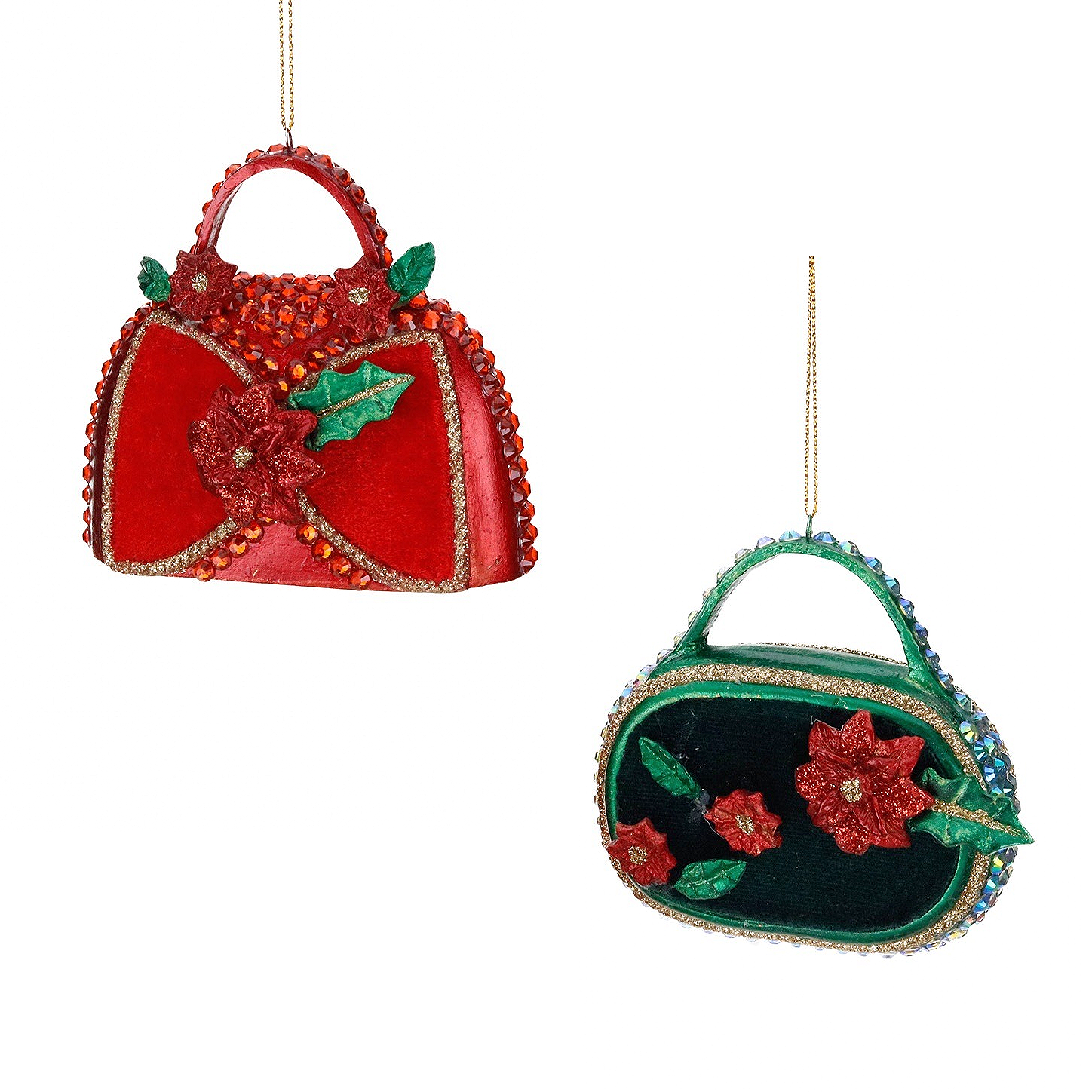 Goodwill Belgium Christmas Couture Purse Handbag Ornaments