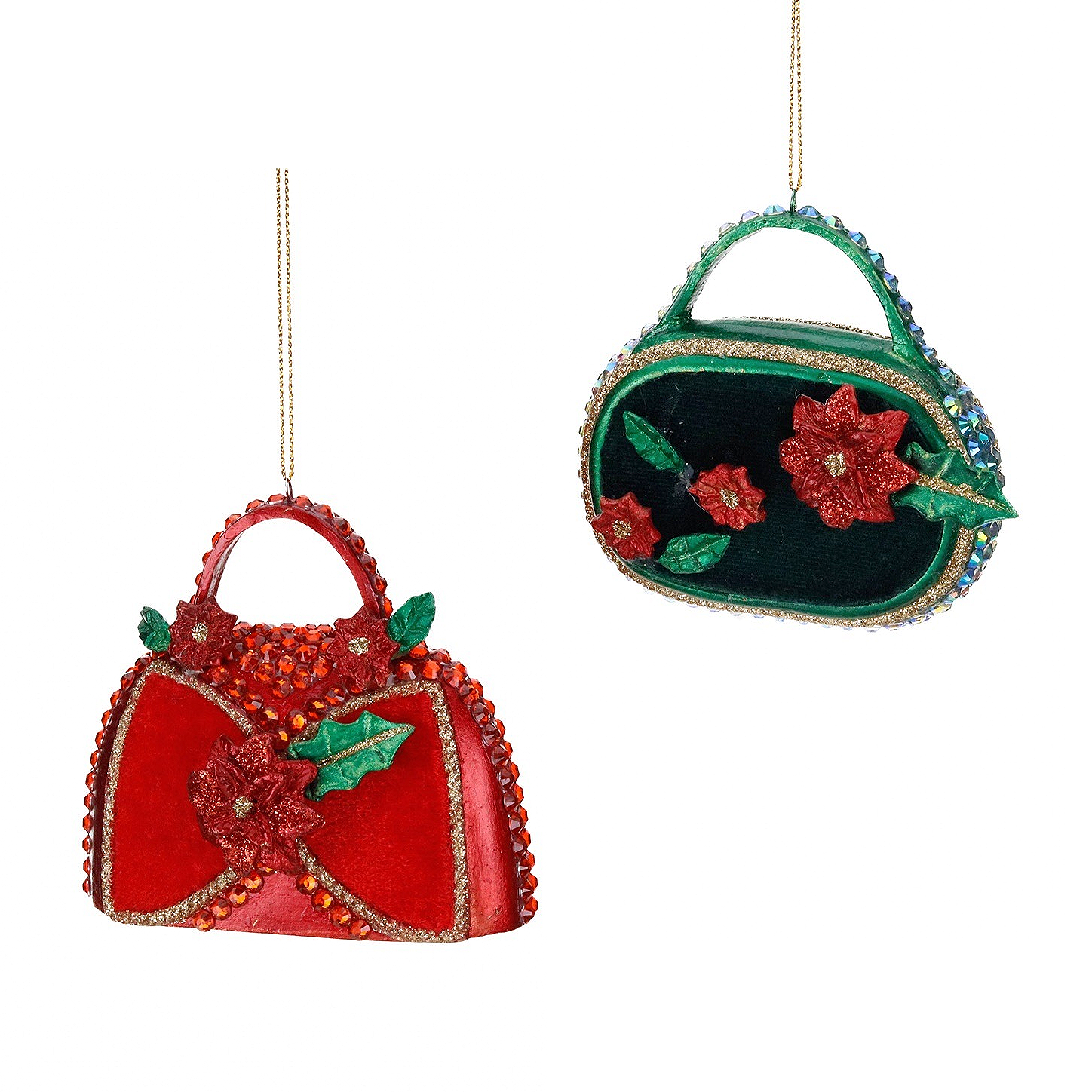 Goodwill Belgium Christmas Couture Purse Handbag Ornaments