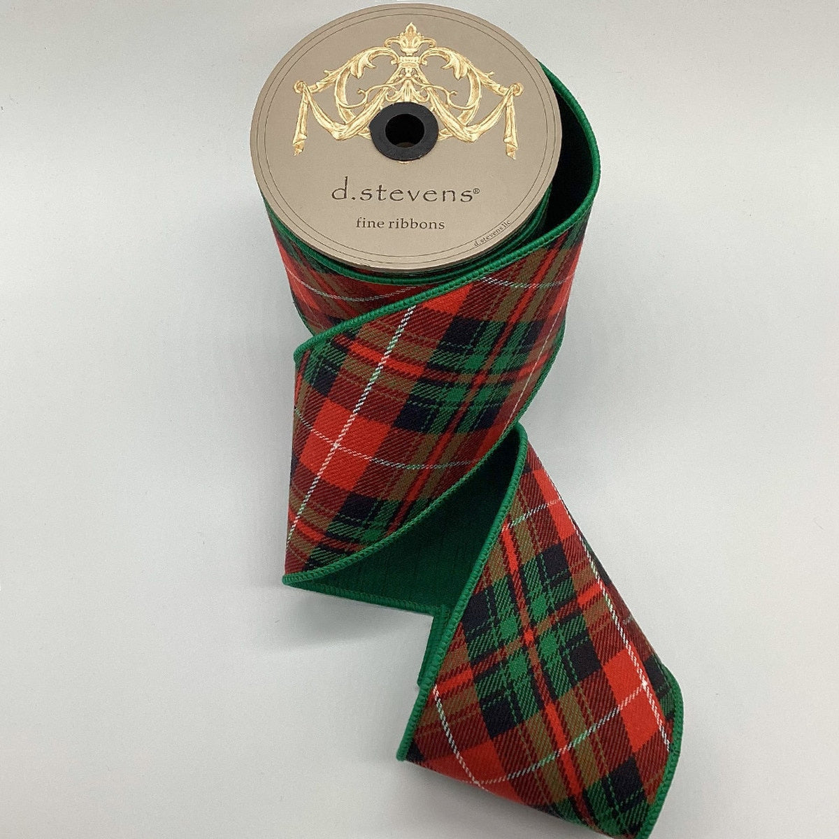 luxury Scottish tartan Christmas ribbon with wired edge