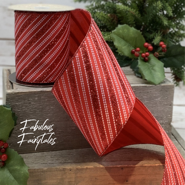 D Stevens Tartan Twist Wide Wired Luxury Christmas Ribbon - Fabulous  Fairytales