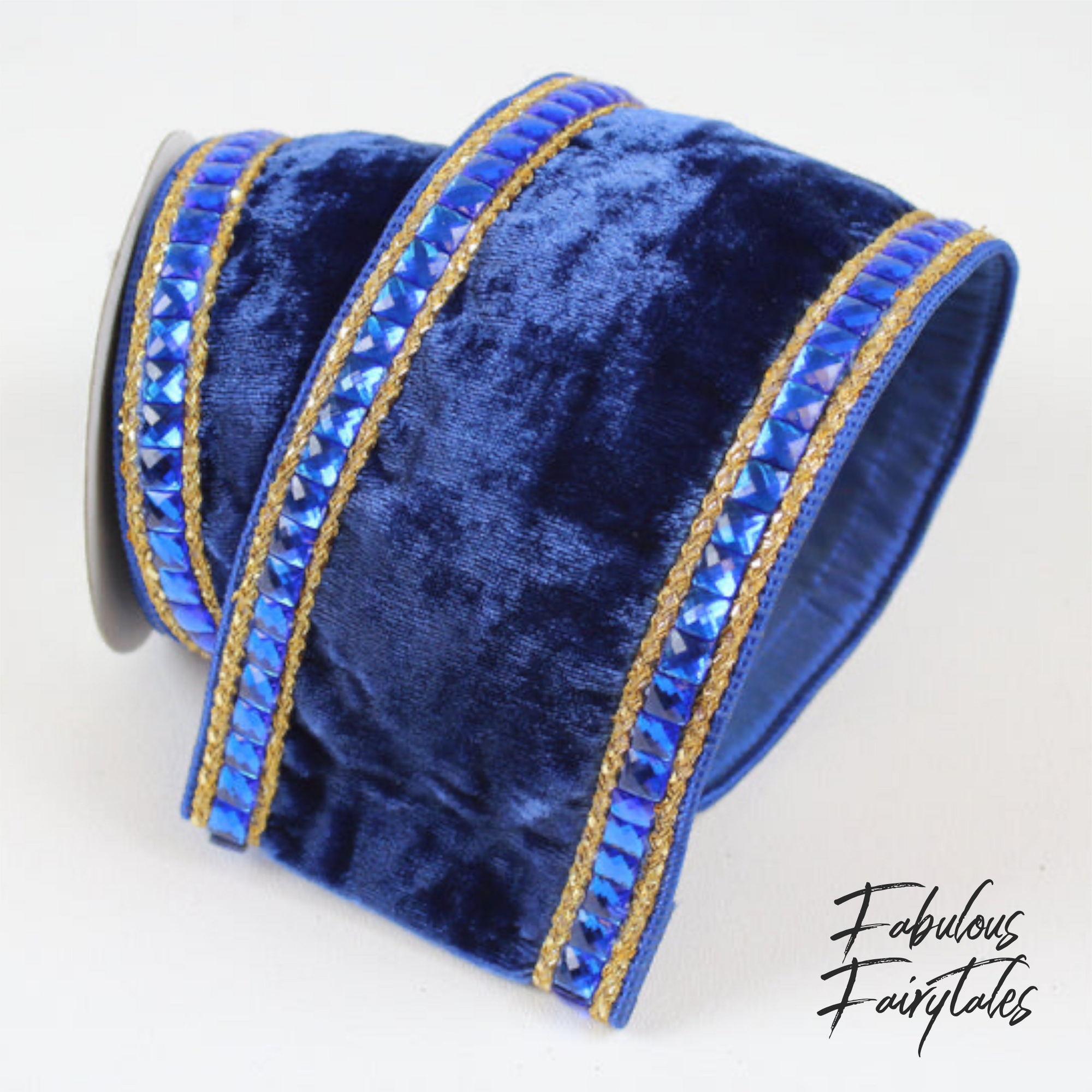 Farrisilk Royal Cobalt Velvet Ribbon