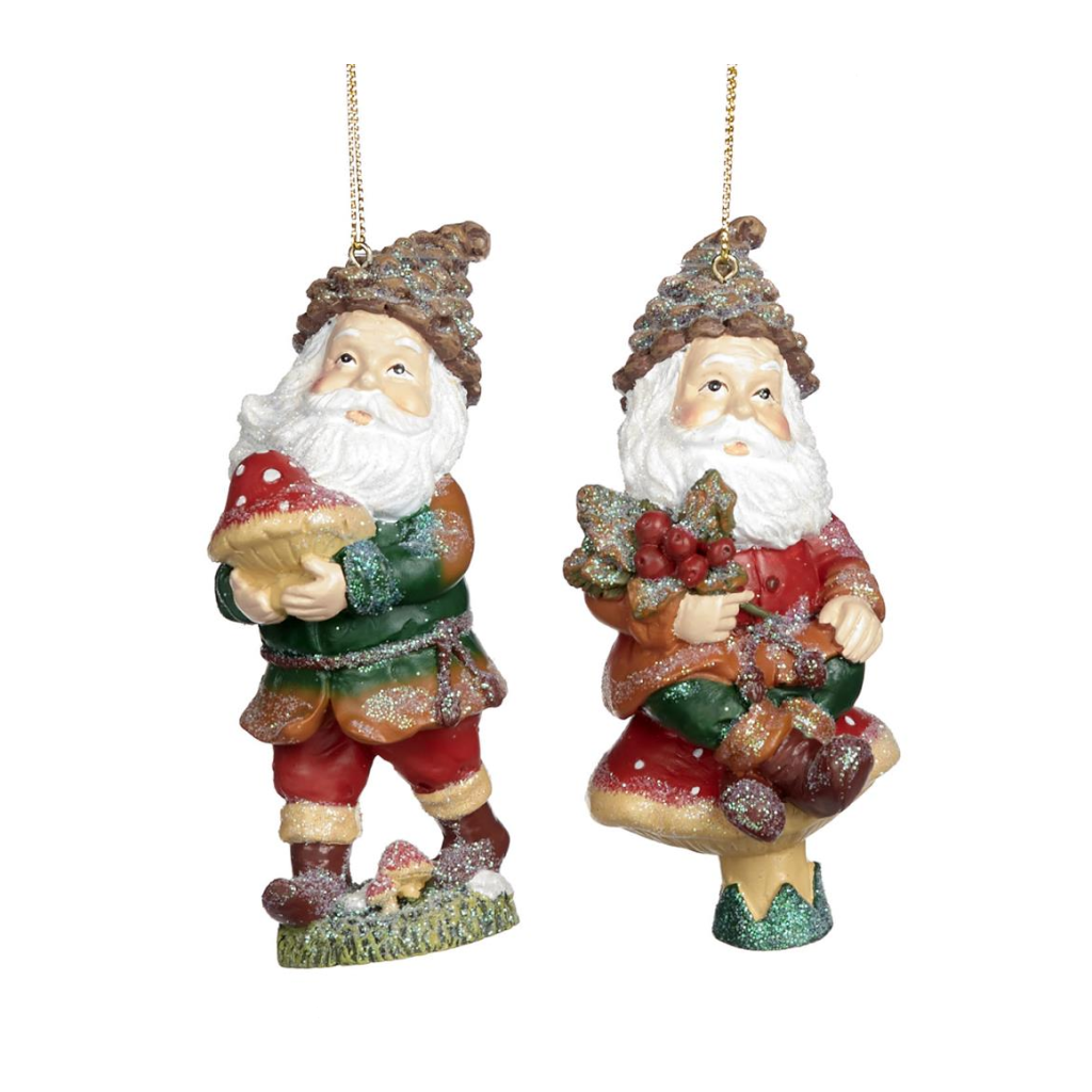 Woodland Santa Ornaments