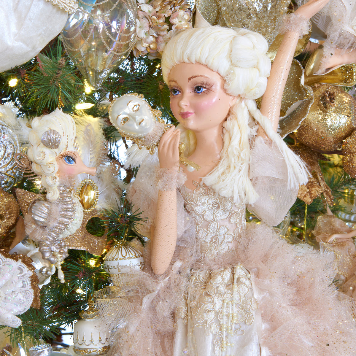 D Stevens Velvet Crystal Snowflake Luxury Christmas Wired Ribbon - Fabulous  Fairytales