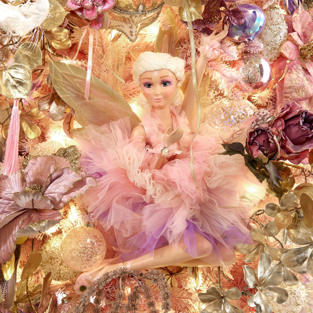 Goodwill Belgium Christmas decorations including ballerina dolls and fairy figurines from Fabulous Fairytales.