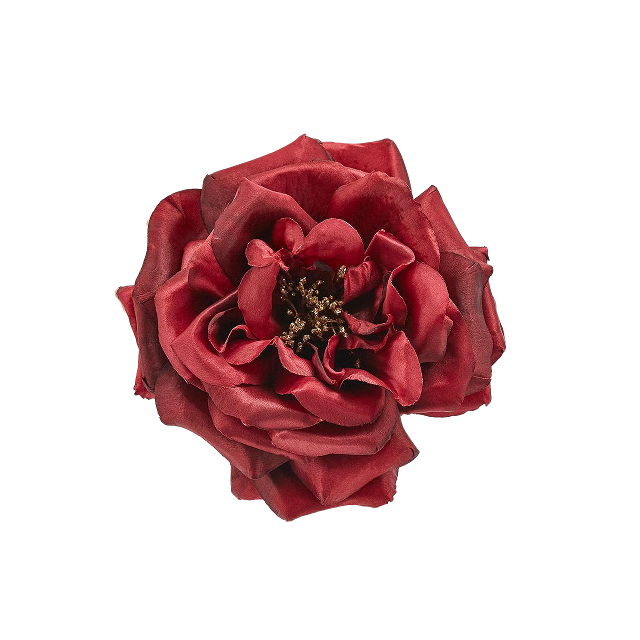 Burgundy Dream Rose Christmas Floral Clip