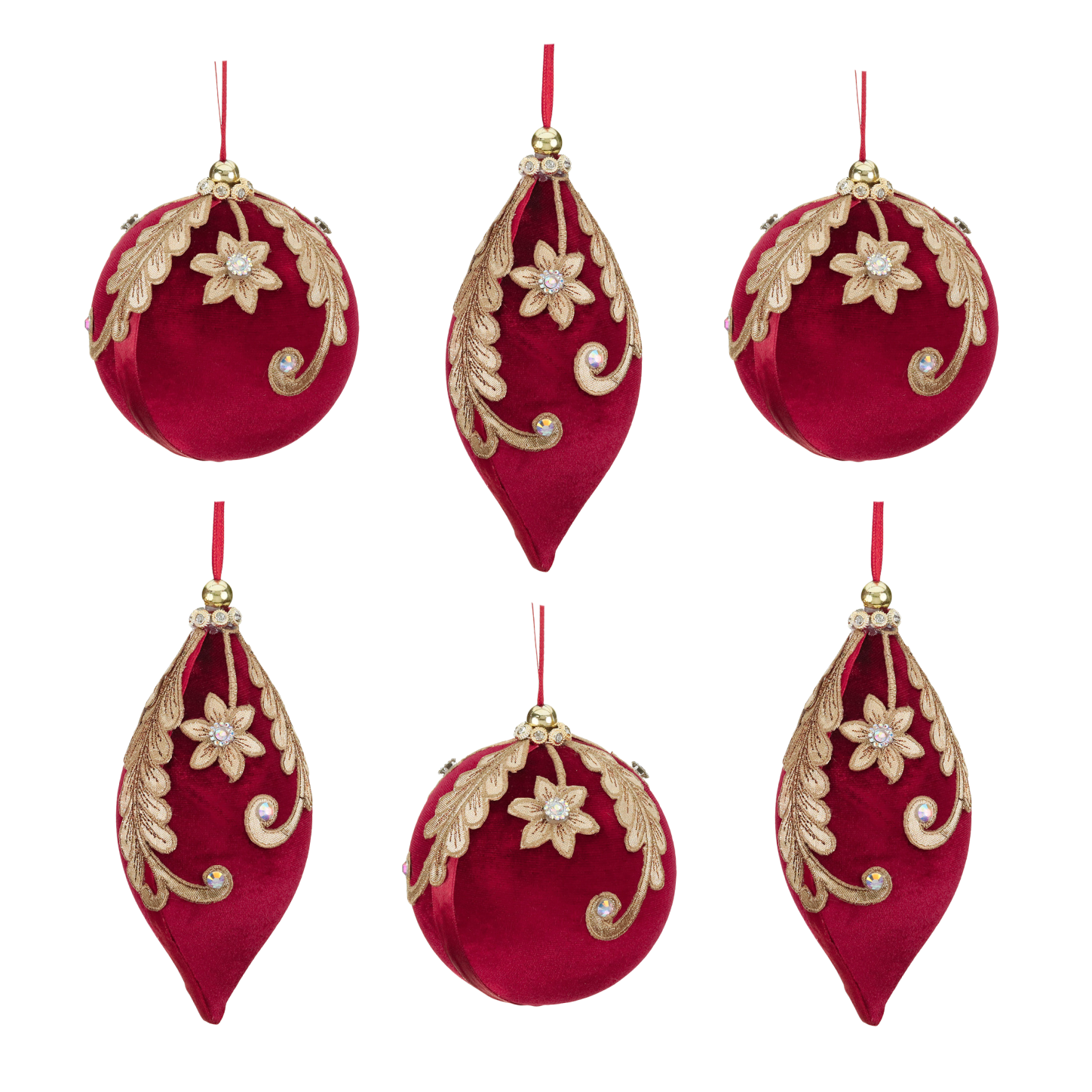 Christmas Fairytale Jewel Velvet Bauble