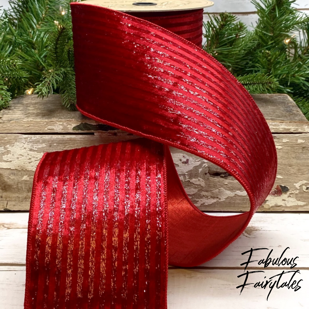 Red Velvet Christmas Ribbon Shop UK