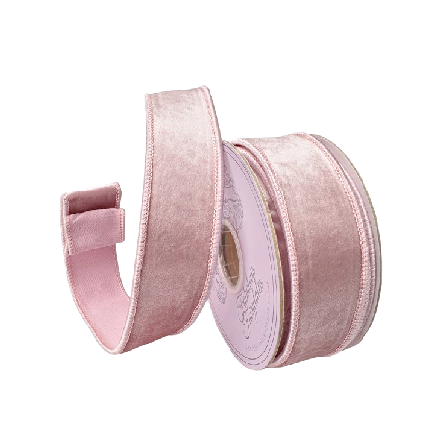 Fabulous Fairytales  Ballet Slipper Pink Velvet Ribbon