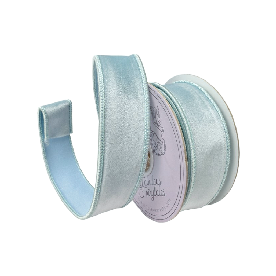 Fabulous Fairytales  Sky Blue Velvet Ribbon