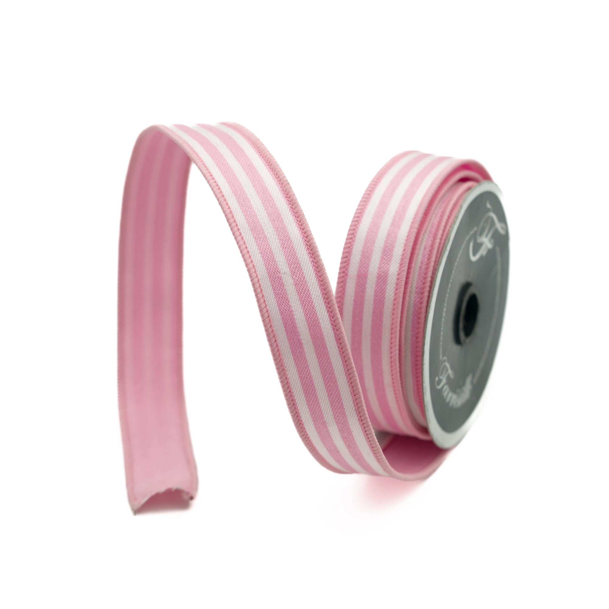 Strib Ribbion Farrisilk Candy Newport Stripe Wired Holiday Ribbon - Fabulous Fairytales