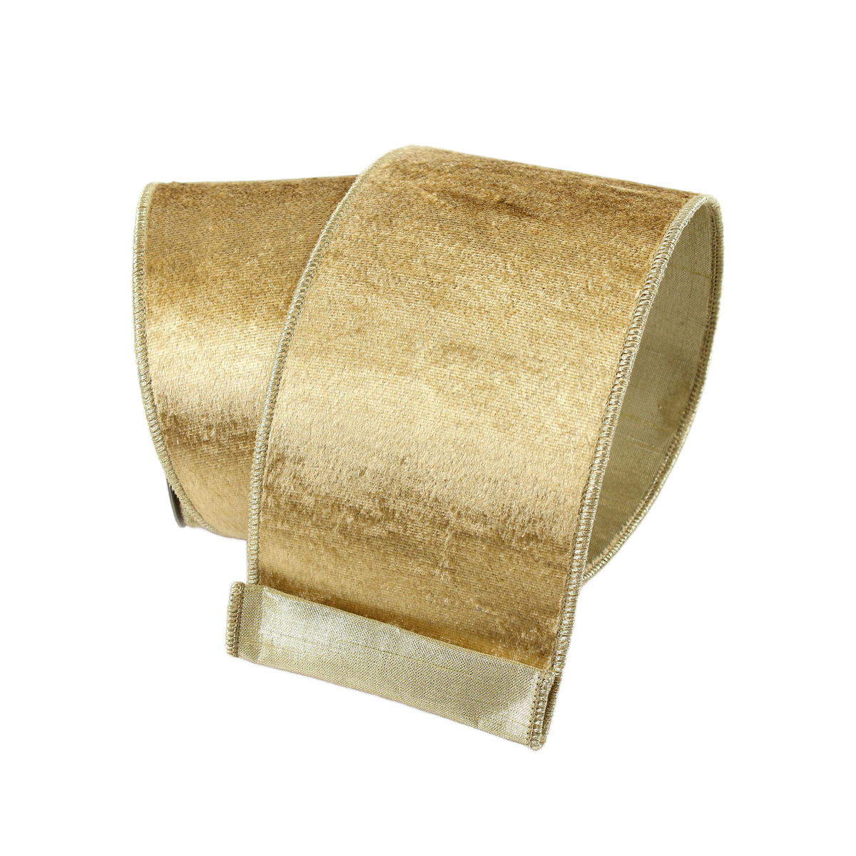 Farrisilk Gold Flash Velvet Wired Ribbon