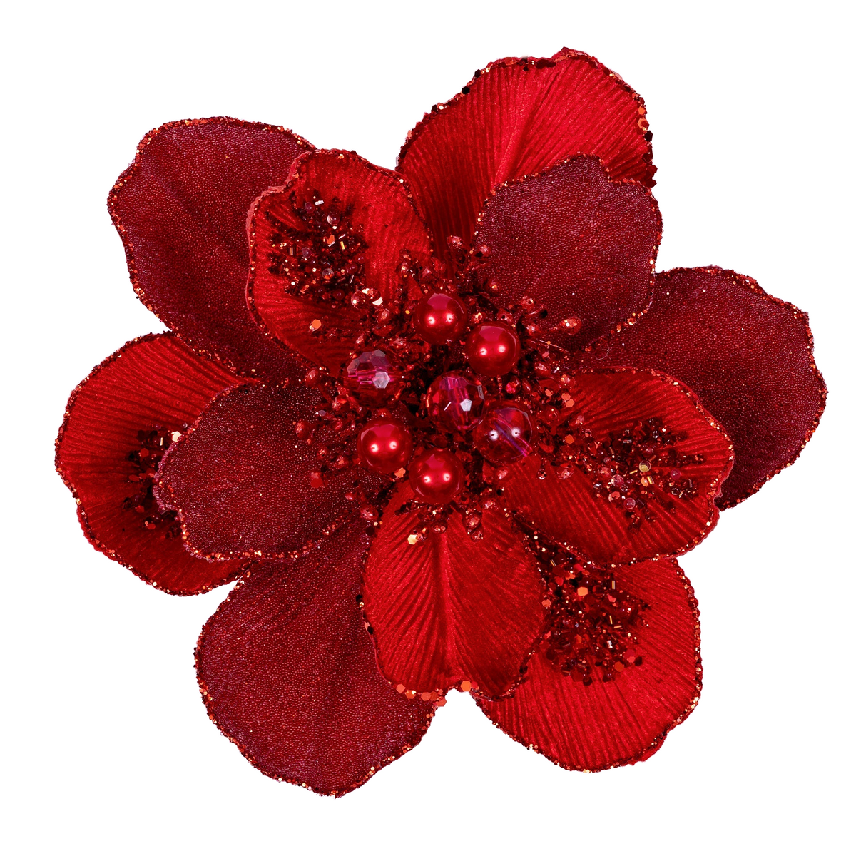 Farrisilk Red Grand Magnolia Clip