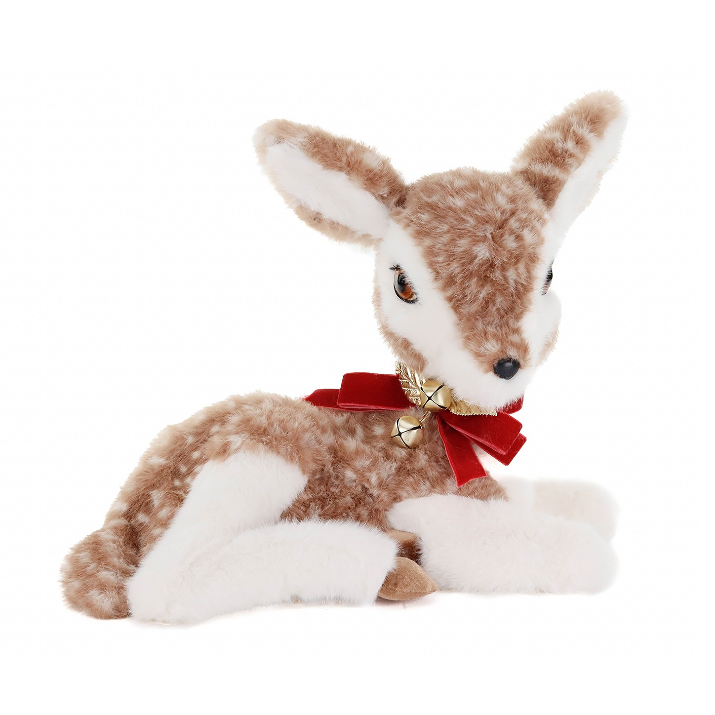 Adorable Christmas Bambi Deer Seated 16.5"