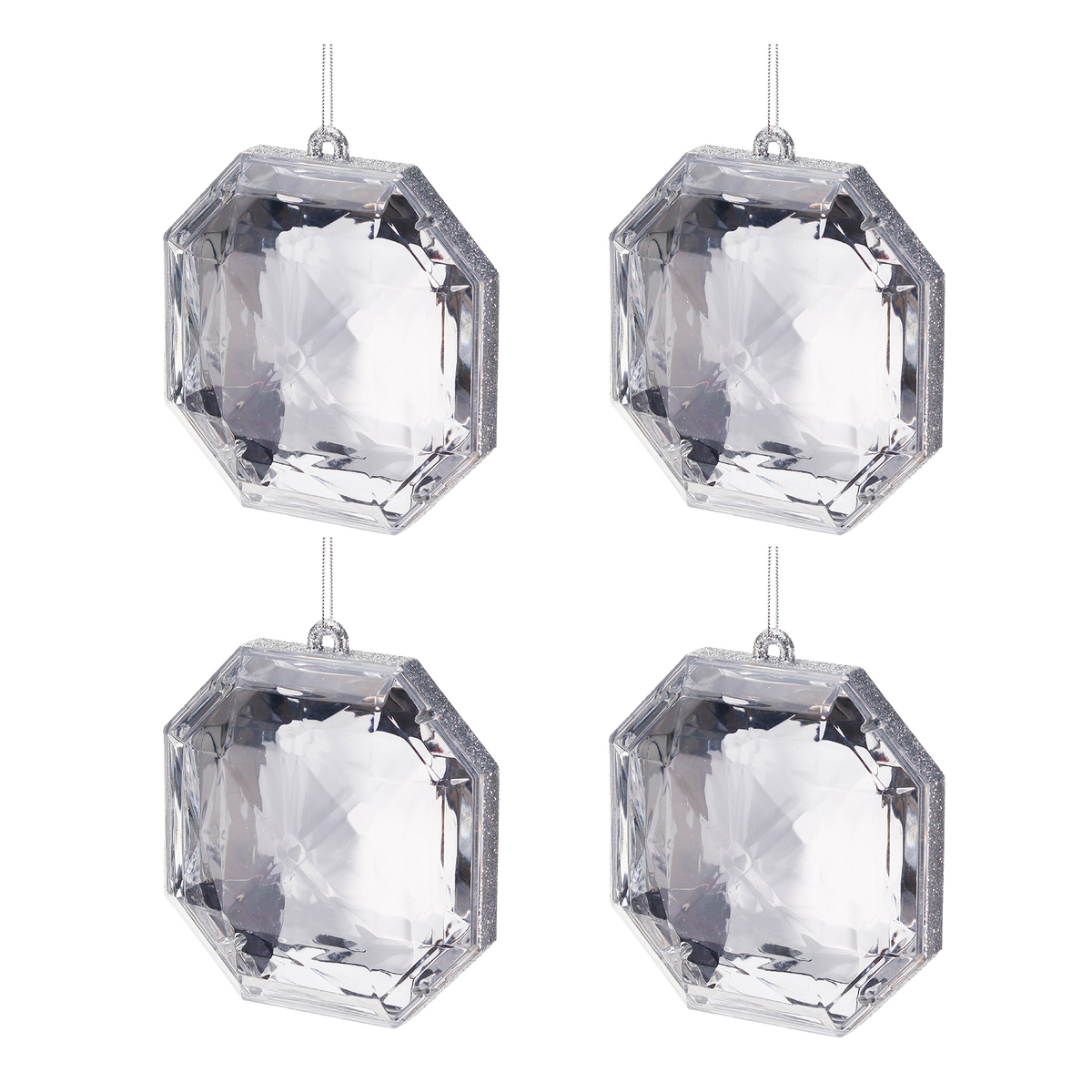 Goodwill Belgium Clear Facet Jewel Ornament