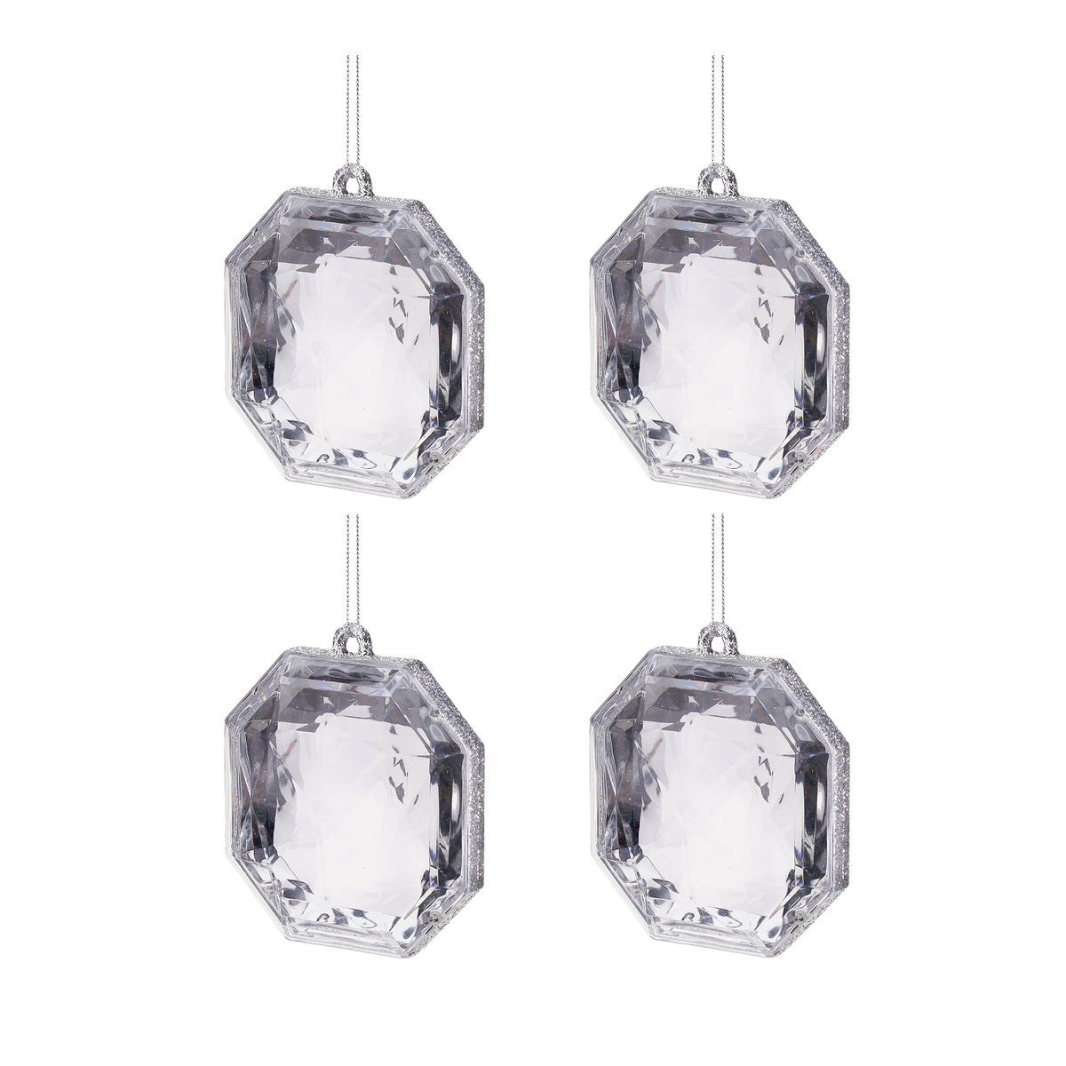 Goodwill Belgium Clear Facet Jewel Ornament
