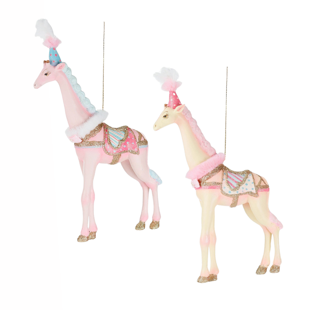 Goodwill Belgium Holiday Decor
Cotton Candy Carnival Giraffe Ornaments