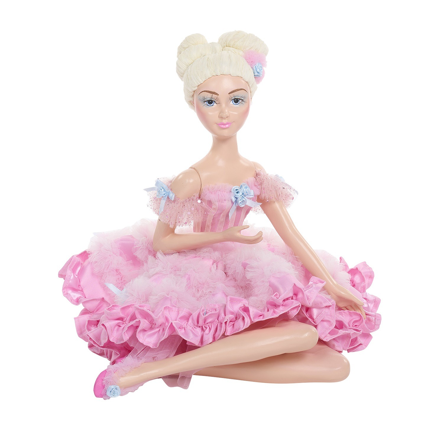 Cotton Candy Carnival Lady Doll Seated 18"