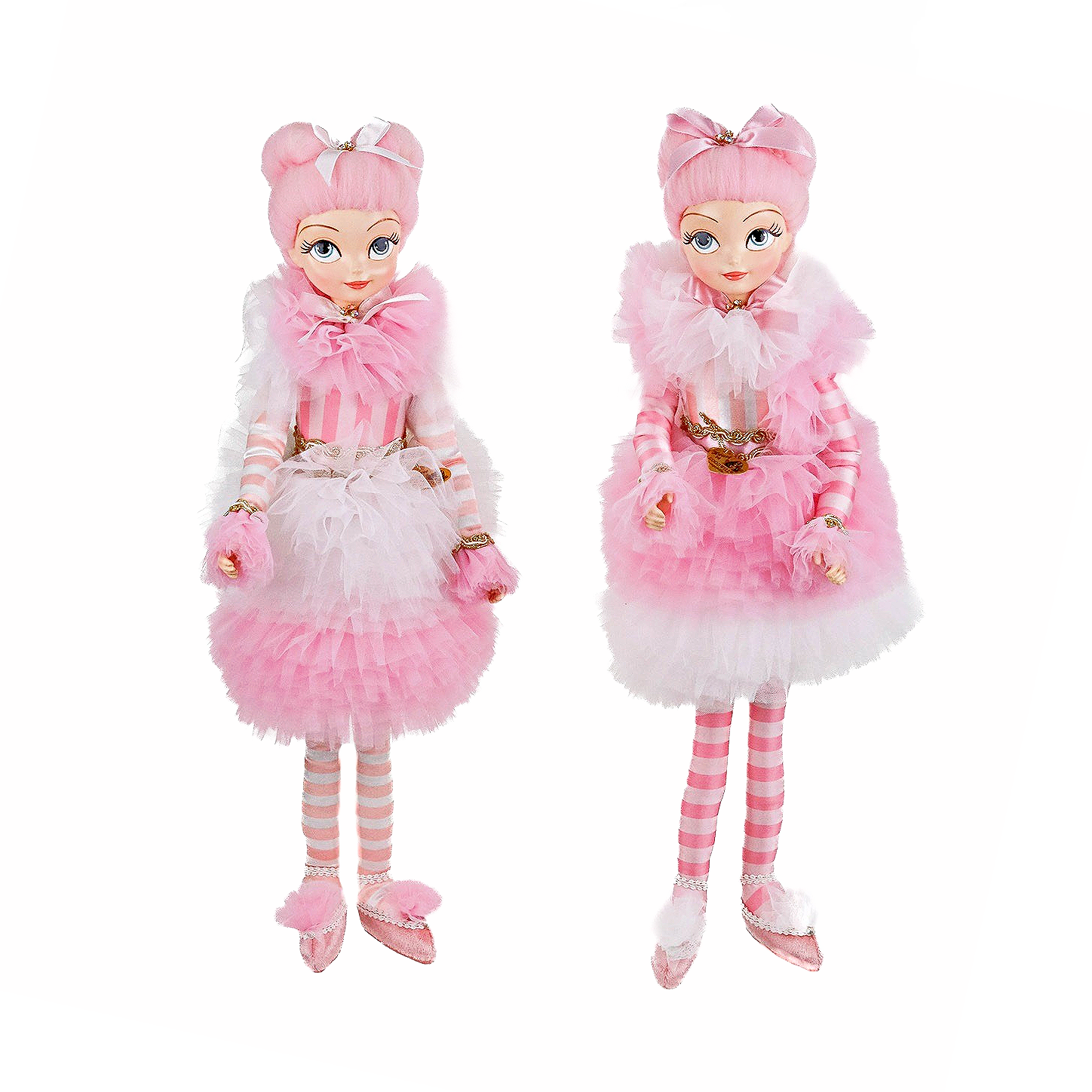 Cotton Candy Tulle Girl Dolls 18.5"