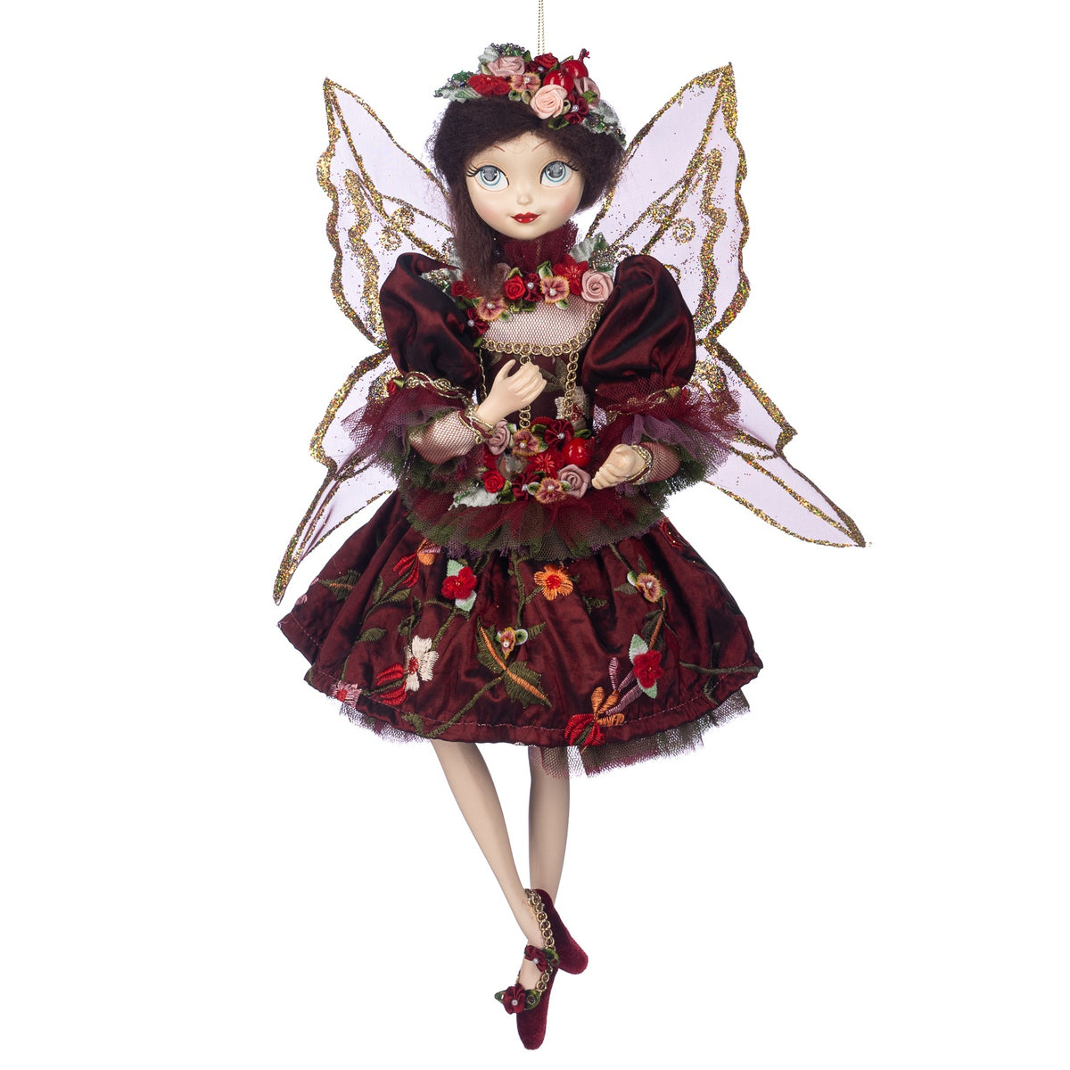 Enchanted Banquet Fairy 18 inch luxury decorative Christmas ornament by Goodwill Belgium
