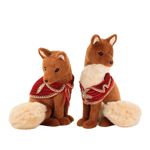 Goodwill Belgium Festive Fox Couple with Velvet Capes