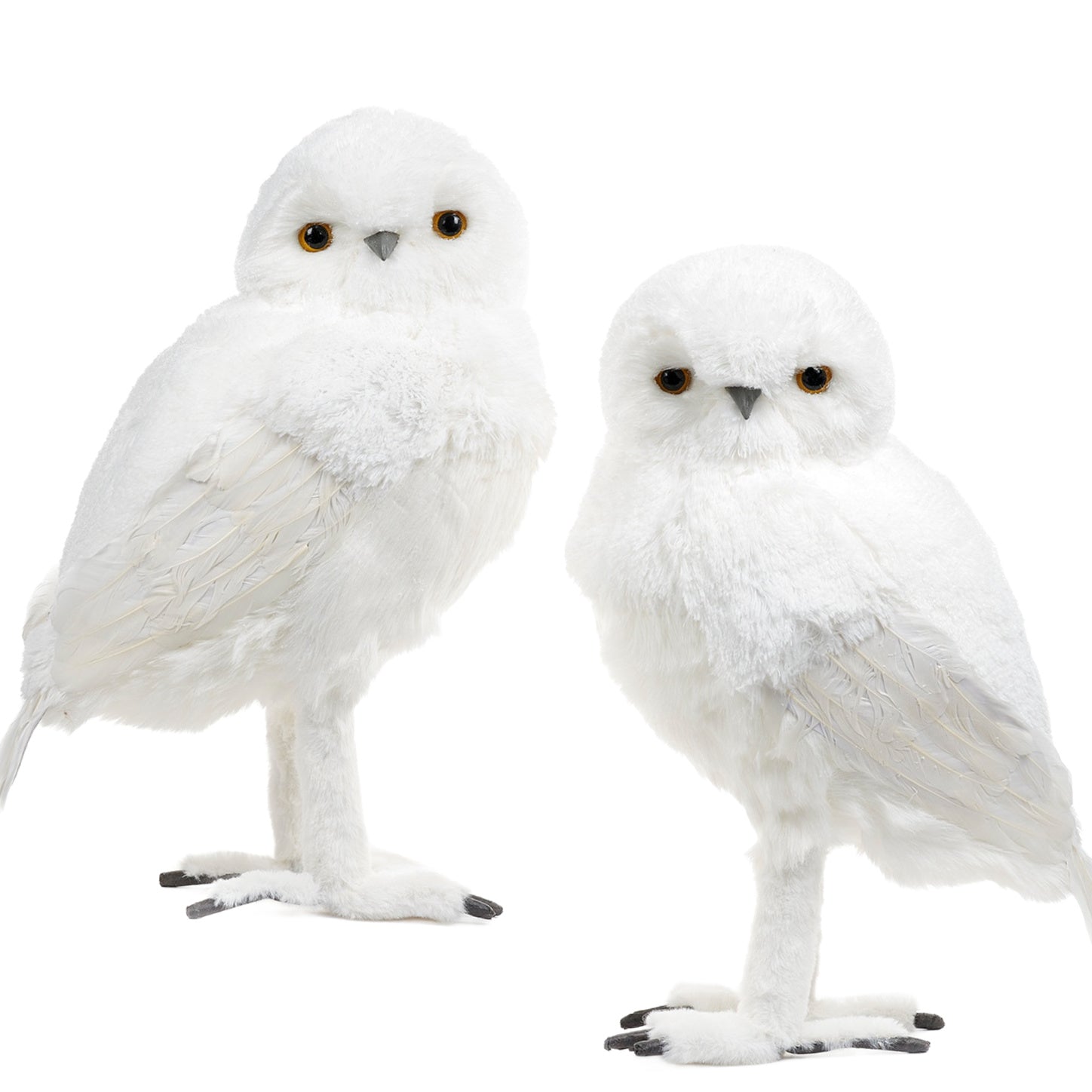Goodwill Belgium Furry Snowy Owl XL Couple