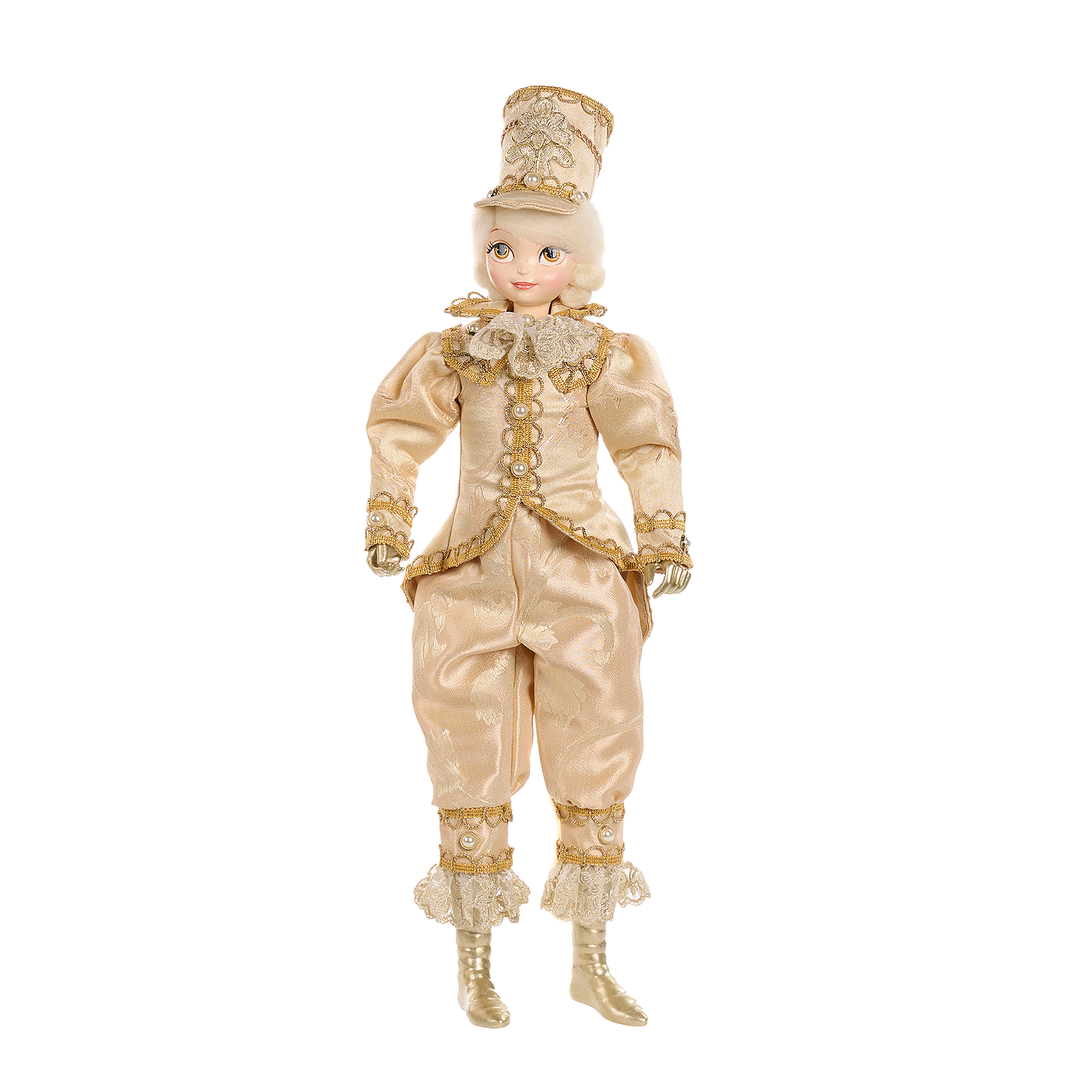 Goodwill Belgium Gold Brocade Nutcracker Helper Doll