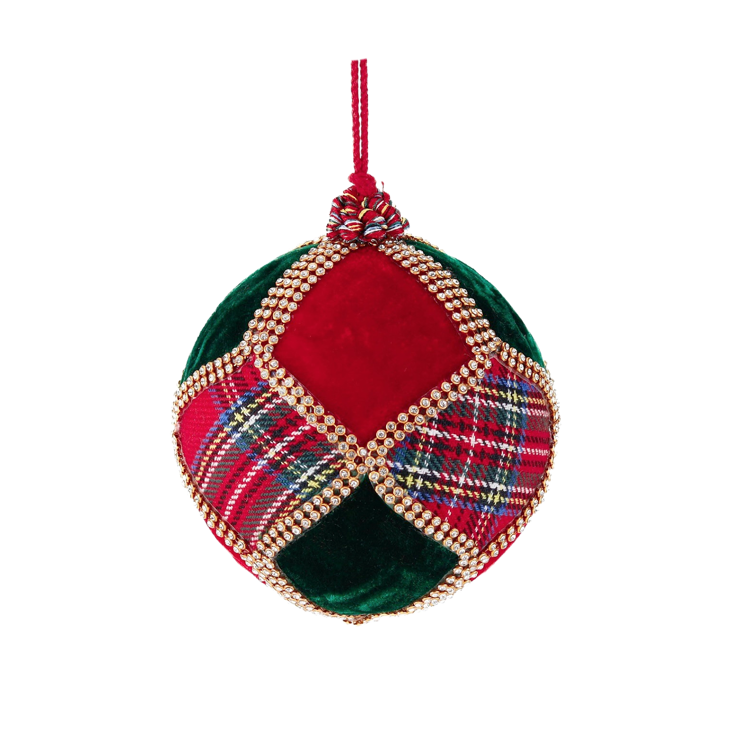 Goodwill M&G Holiday Decor
Highland Tartan Velvet Jewel Net Baubles