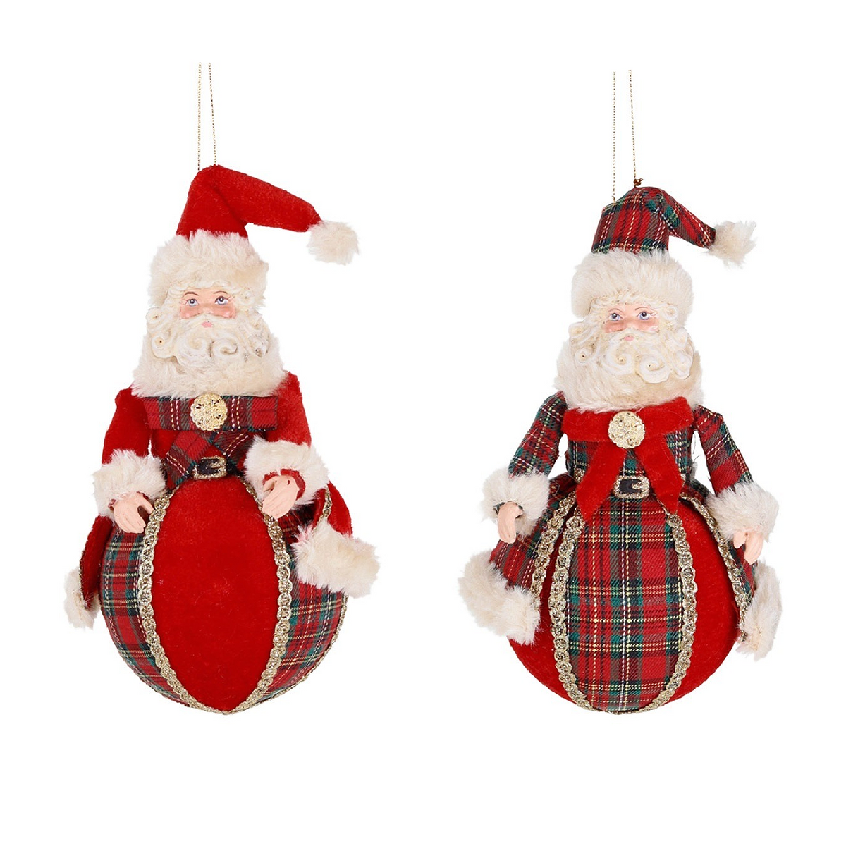 Goodwill M&G Holiday Decor
Highland Tartan Santa Ball Ornaments