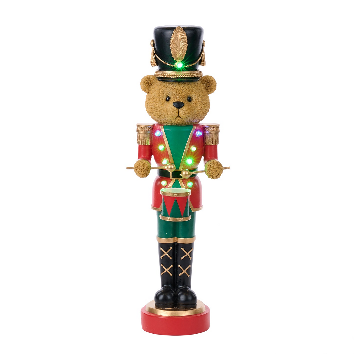 Goodwill Belgium LED Bear Nutcracker with Drum