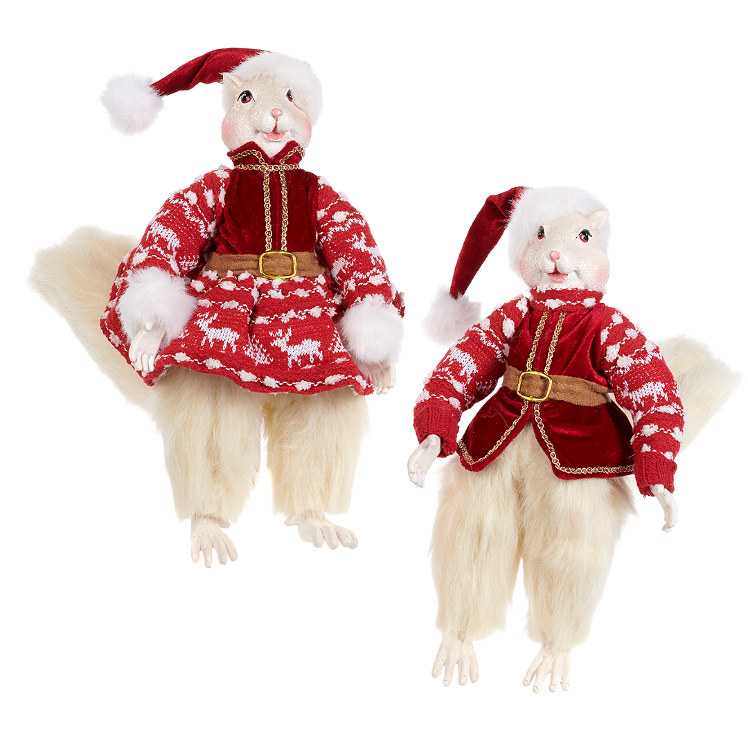 Lapland Squirrel Christmas Figures 14"