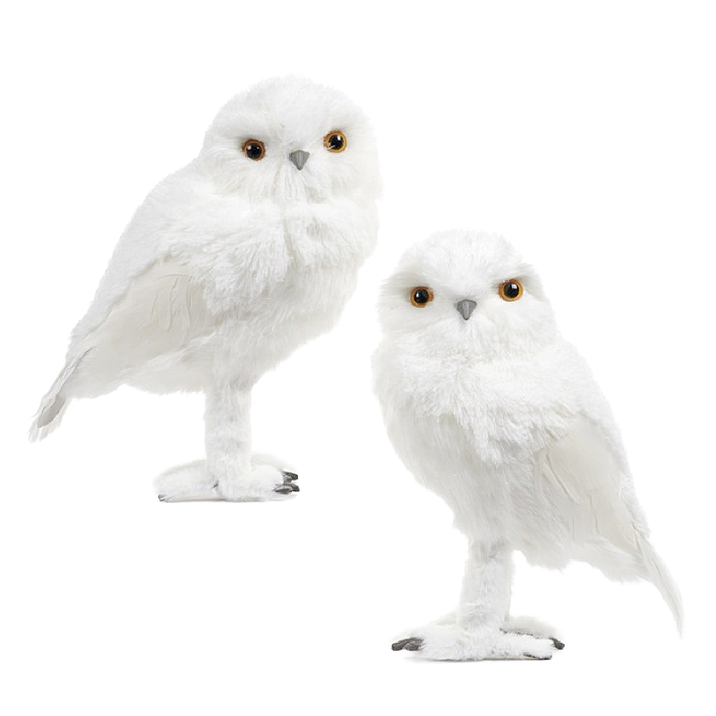 Goodwill Belgium Holiday Decor
Medium Snowy Owl Display Pair