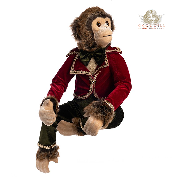 Goodwill Belgium Monkey Maître D' Display Doll
