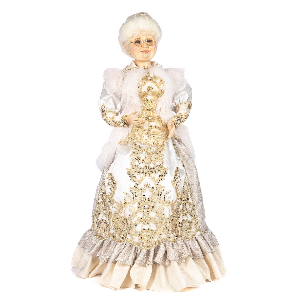 Goodwill Belgium Regal Winter Fairytale Mrs Claus Doll