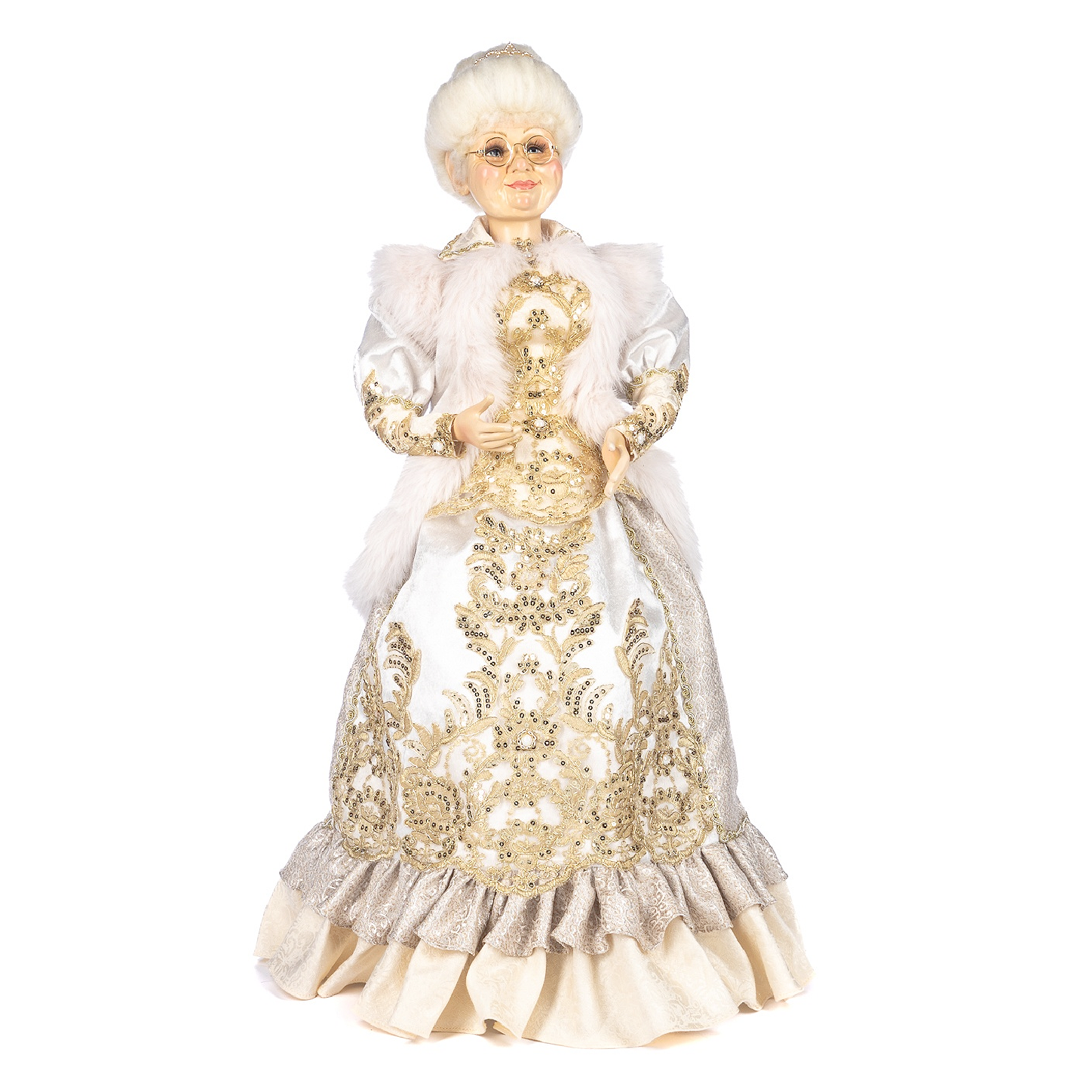 Goodwill Belgium Regal Winter Fairytale Mrs Claus Doll