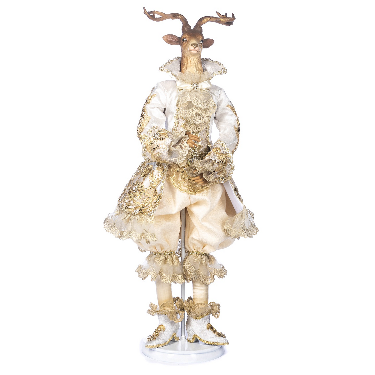 Goodwill Belgium Regal Winter Fairytale Reindeer Figure