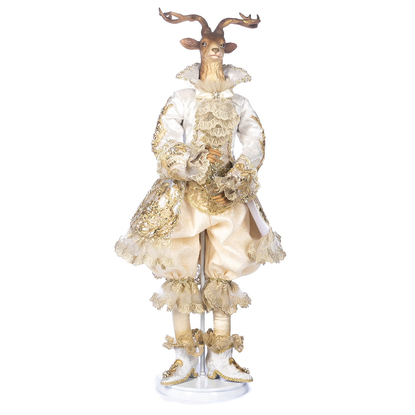 Goodwill Belgium Regal Winter Fairytale Reindeer Figure