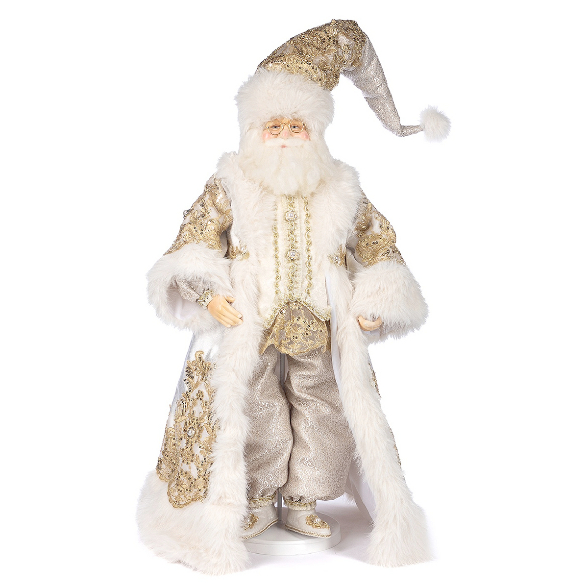 Goodwill Belgium Regal Winter Fairytale Santa Figure