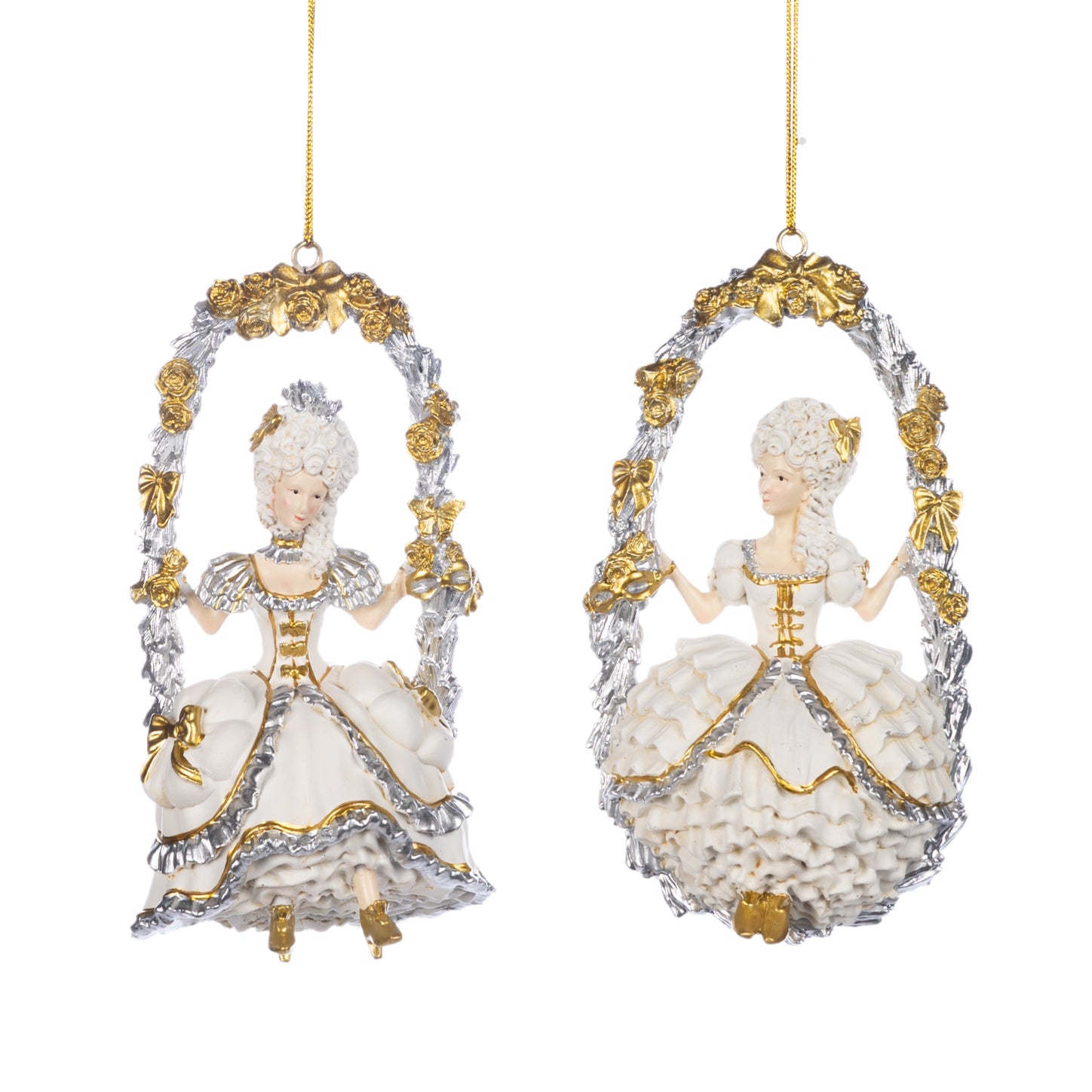 Goodwill Belgium Rococo Floral Swing Ladies Ornaments