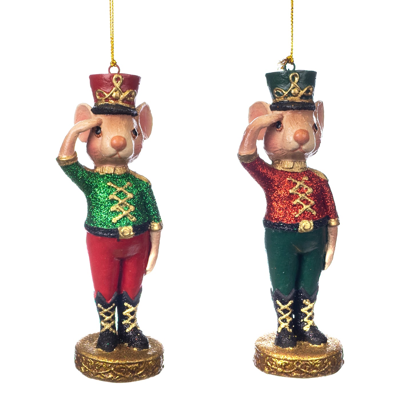 Goodwill Belgium Saluting Nutcracker Mouse Ornament
