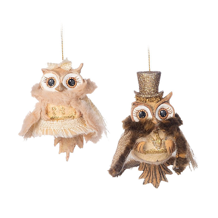 Goodwill Belgium Winter Fairies Owl Ornament