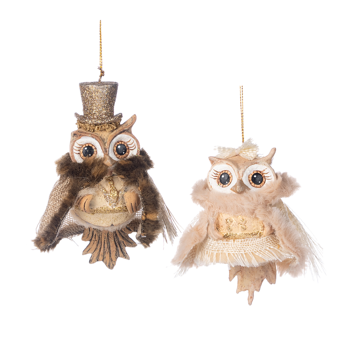 Goodwill Belgium Winter Fairies Owl Ornament