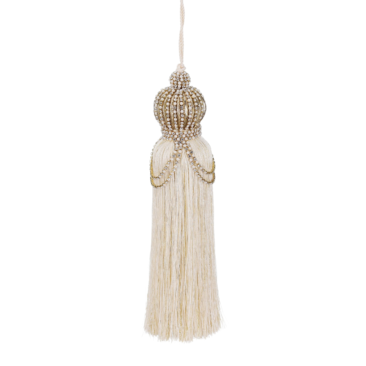 Goodwill Belgium Winter Treasure Pearl Crown Tassels