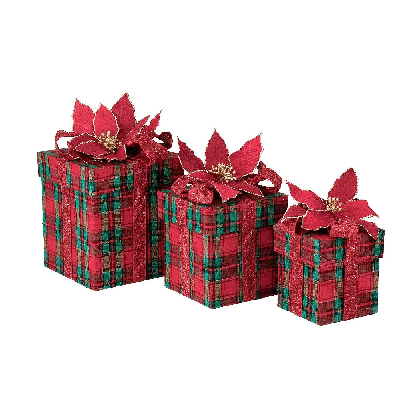 Goodwill M&G Holiday Decor
Highland Tartan Christmas Poinsettia Box