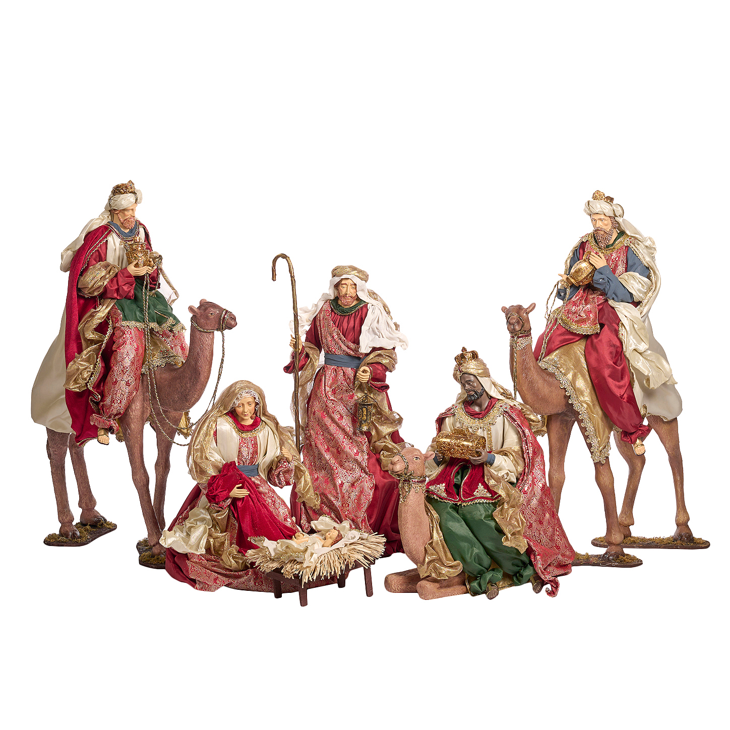 Holy Family Kings Camels Display (Set of 6) 41"