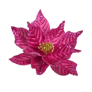 Goodwill M&G Holiday Decor
Hot Pink Sparkle Poinsettia Clips