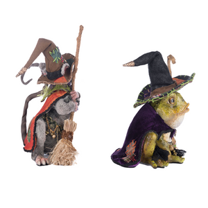 Katherine's Collection Broomstick Acres Rat Frog Witches