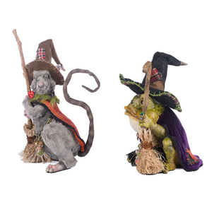 Katherine's Collection Broomstick Acres Rat Frog Witches